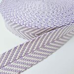 Tassenband 38 mm Jacquard Lila
