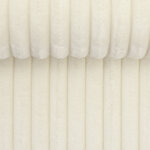 Ribfluweel breed naturel