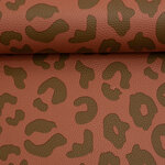 Kunstleer Leopard Cognac/Bruin