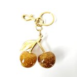 Bag Charm Cherry goud