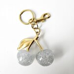 Bag Charm Cherry zilver