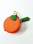 Bag Charm Portemonneetje Sinaasappel