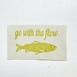 Label Go With The Flow groen