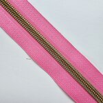 Rits barbapapa met antiek messing/bronzen tandjes