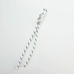 Bag Charm Koord Wit/Zwart