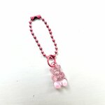 Bag Charm Gummi Beer Licht Roze
