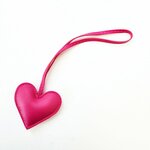 Bag Charm Hart fuchsia