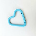 Bag Charm Musketon hart blauw
