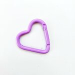 Bag Charm Musketon hart lila