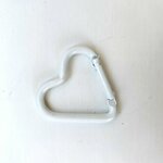 Bag Charm Musketon hart wit