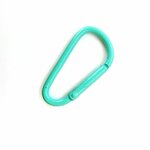 Bag Charm Musketon ovaal aqua