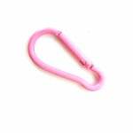 Bag Charm Musketon ovaal lichtroze
