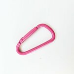 Bag Charm Musketon ovaal donkerroze