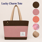 Lucky Charm Tote - DIY kit - Dark Chocolate/Dusty Pink/Sand
