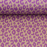 Kunstleer Wild Sand/Deep Purple