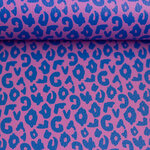 Kunstleer Wild Dahlia/Kobalt