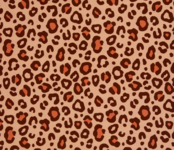 Leopard canvas abrikoos/bruin