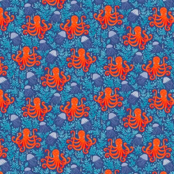 Octopus Dark Blue