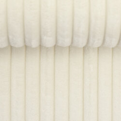 Ribfluweel breed naturel