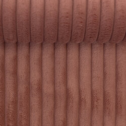 Ribfluweel breed roze