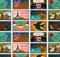 Love Letters - Postcards - Multi