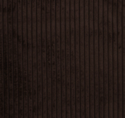 Ribfluweel donkerbruin