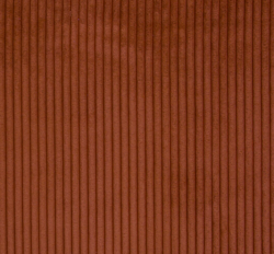 Ribfluweel terracotta