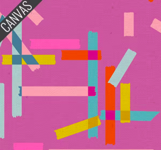 Ruby Star Society - Washi Tape Canvas in Heliotrope