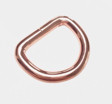 D-ring ros&eacute; zwaar 20 mm