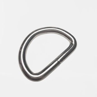 D-ring zilver/nikkel binnenmaat 38 mm