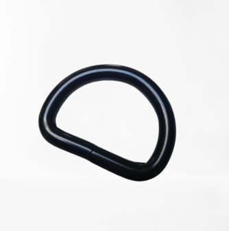 D-ring mat zwart zwaar 25 mm