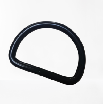 D-ring mat zwart binnenmaat 38 mm