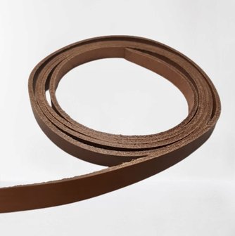 Lederen riem cognac 10 mm