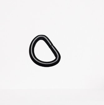 D-ring mat zwart 13 mm