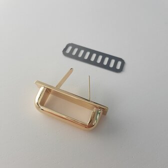 Riemgeleider 25 mm licht goud