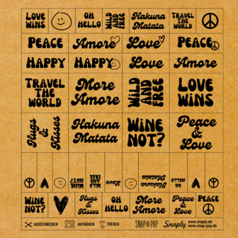 Labels SnapPap - Hippie