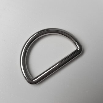 D-ring zilver fijn 30 mm
