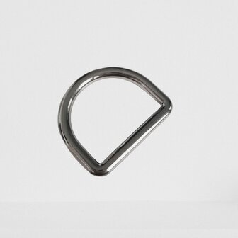 D-ring zilver fijn 20 mm