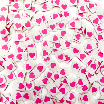 Labels &#039;Pink Heart&#039;