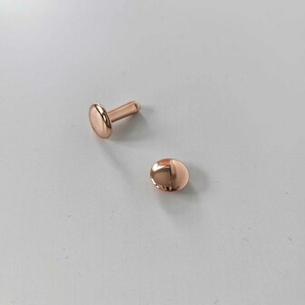 Holniet 9 mm dubbele kop ros&eacute; - lange pin