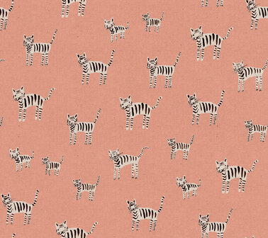 Ruby Star Society - Tiger Stripes Peach Canvas