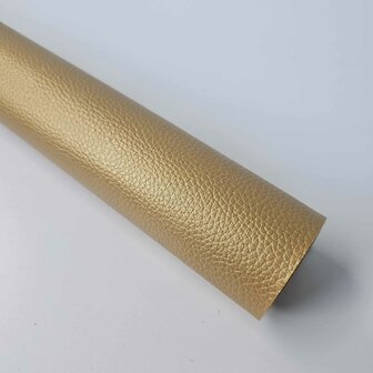 Kunstleer goud metallic