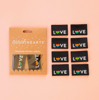 Labels &#039;Love Pride Heart&#039;