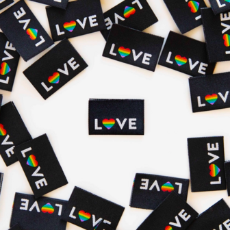 Labels &#039;Love Pride Heart&#039;