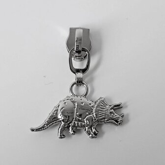 Trekker Triceratops zilver