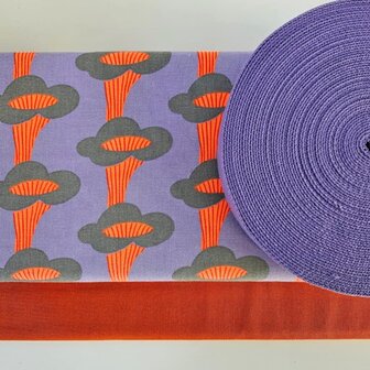 Martha  DIY pakket - Cantharellen lila/oranje