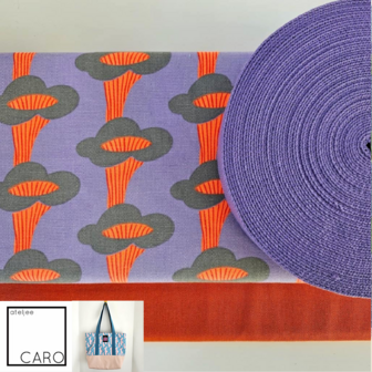 Martha  DIY pakket - Cantharellen lila/oranje