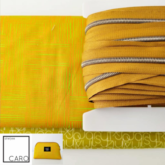 Daisy Zipper Pouch DIY pakket - Yellow Vibes