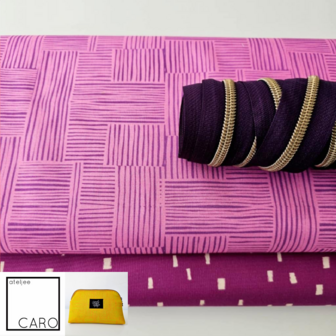 Daisy Zipper Pouch DIY pakket - Purple Vibes