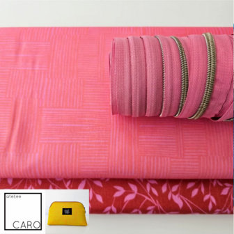 Daisy Zipper Pouch DIY pakket - Pink Vibes
